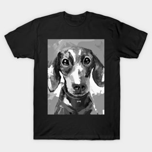 Black and white dachshund T-Shirt